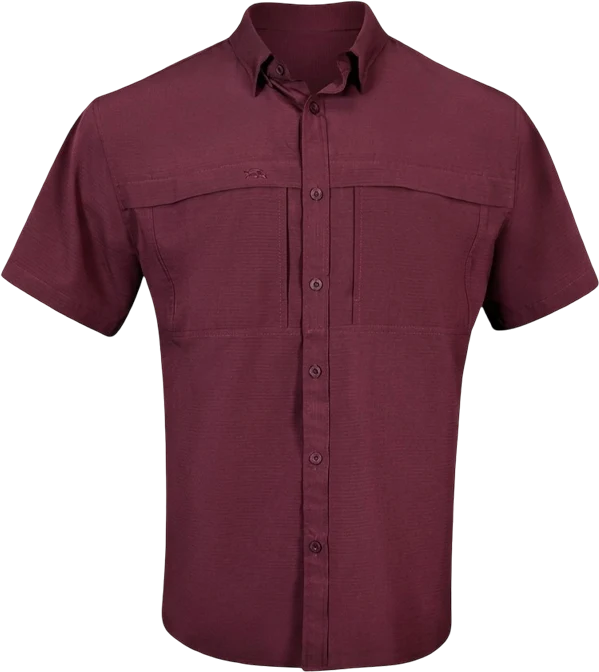 Premium Series Short Sleeve Fishing Shirt - Mesa Tan front view
