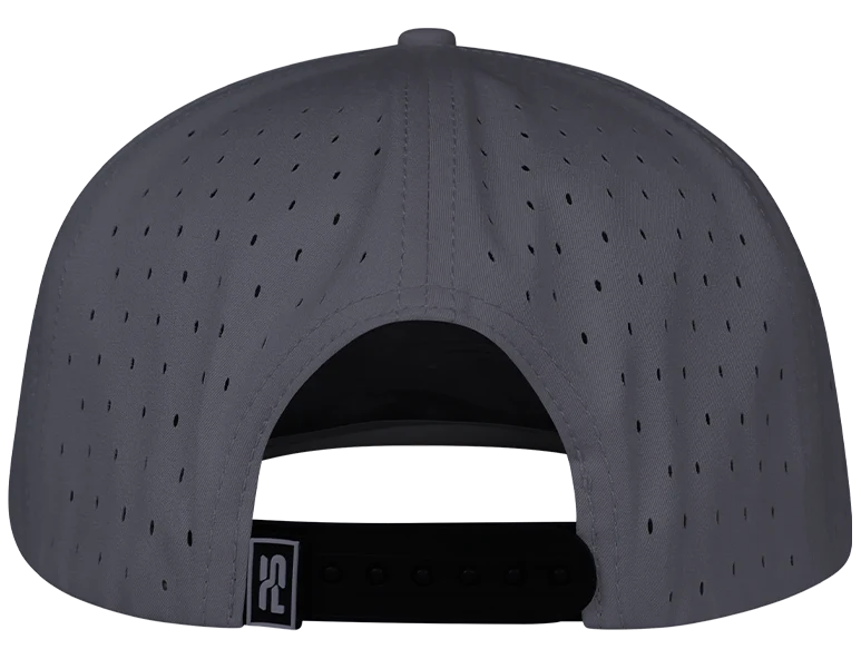 ProSeries 6-Panel Waterproof Golf Hat - Fossil Gray back view