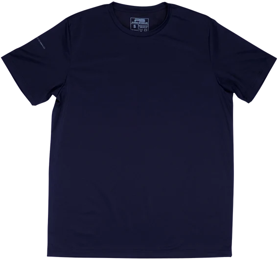 ProTek™ Short Sleeve Crew Neck - Midnight Blue front view
