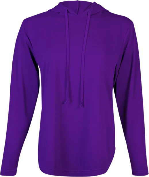 ProTek™ Women's Long Sleeve Hoodie - Indigo Purple front view