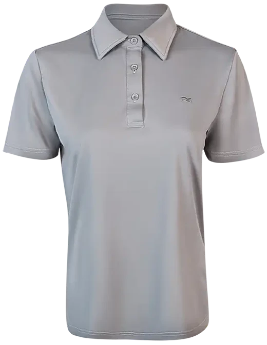 ProTek™ Women's Polo - Fossil Gray front view