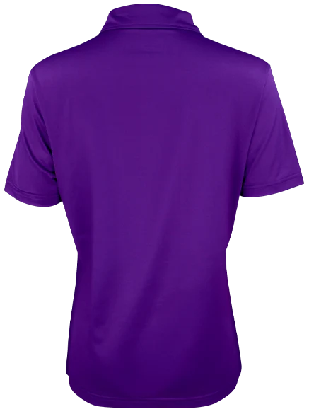 Women's Premium Performance Polo - Indigo Purple back view