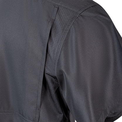 Proswag PS100HPS Short Sleeve Vented Polyester Fishing Shirt - Sable Black