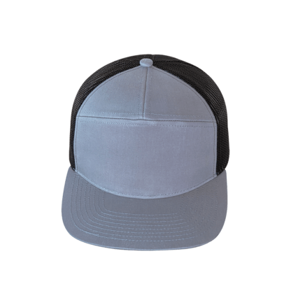 Proswag PS168 Graphite Blue - Custom High-Profile Richardson Style Mesh 7-Panel Trucker Hat