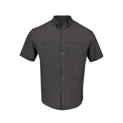 Proswag PS210 Short Sleeve Fishing Shirt - Sable Black